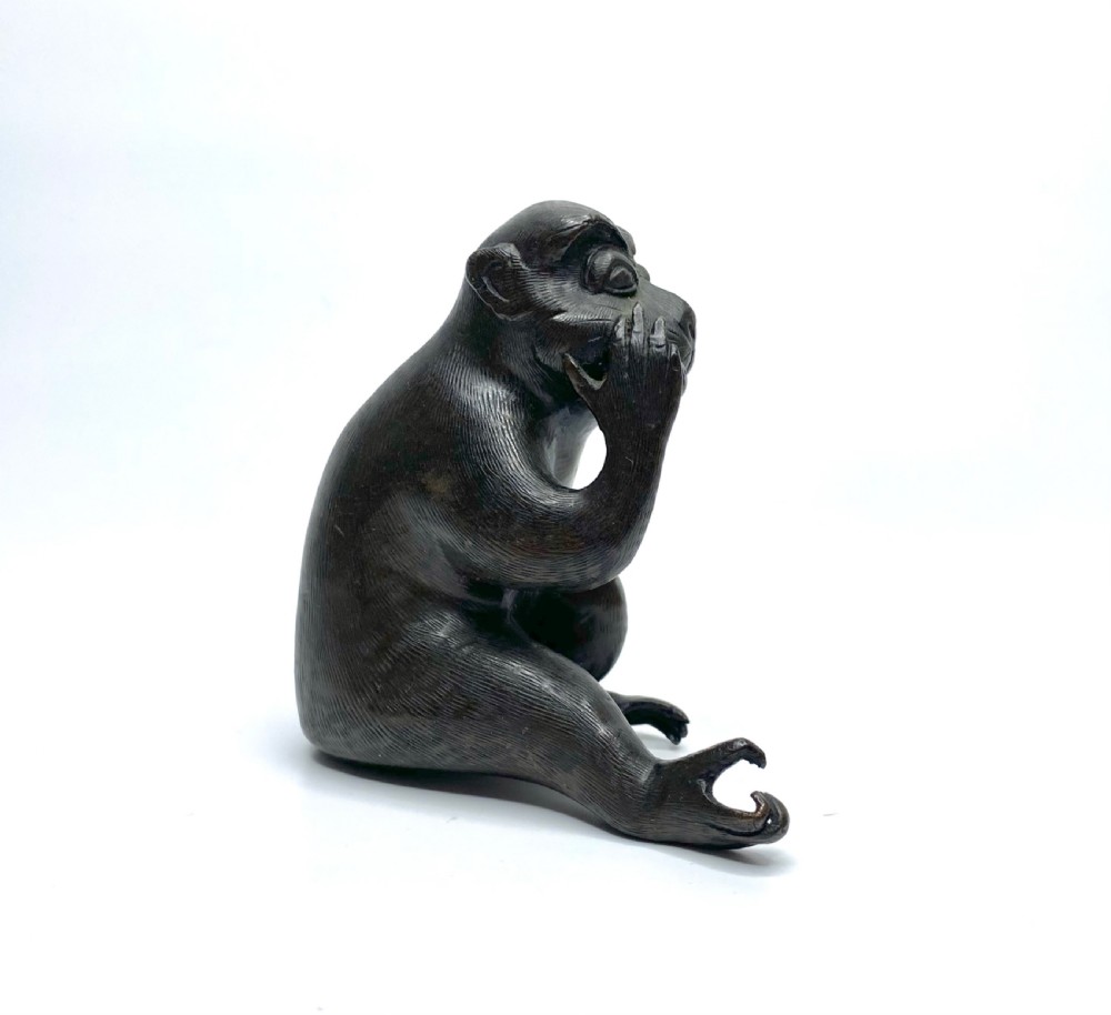Chinese bronze Monkey, 17th C. Ming Dynasty. View III