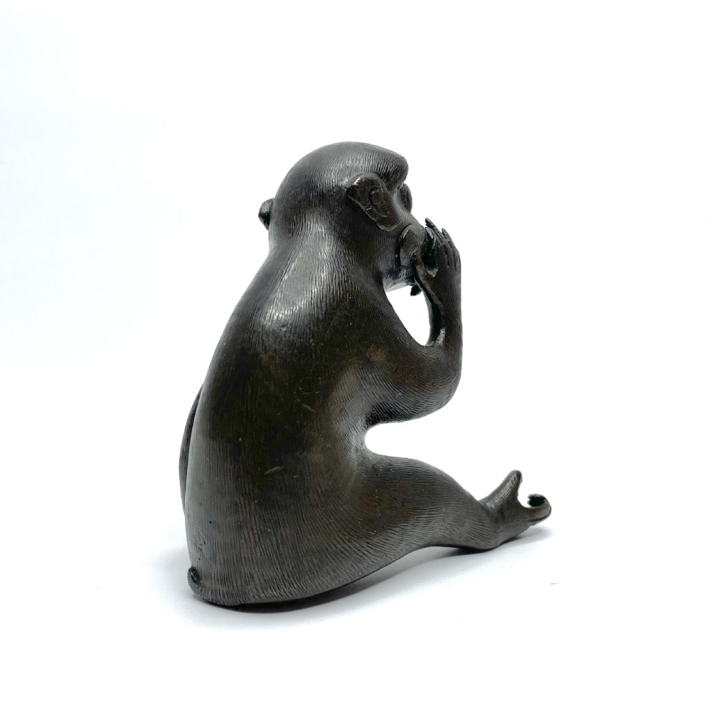 Chinese bronze Monkey, 17th C. Ming Dynasty. View IV