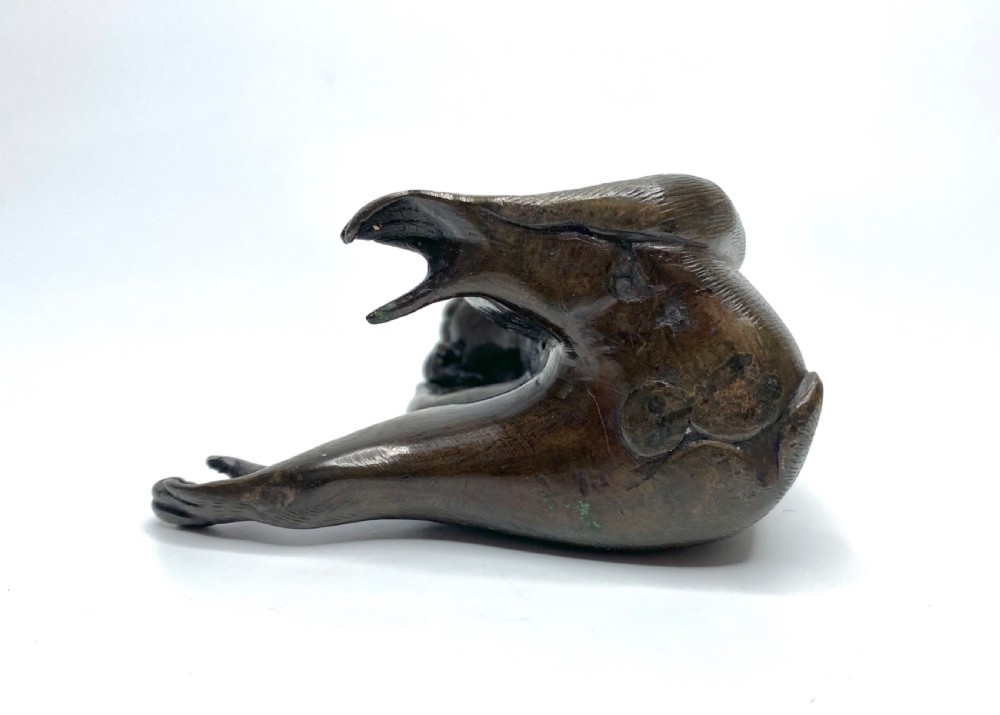 Chinese bronze Monkey, 17th C. Ming Dynasty. View VI