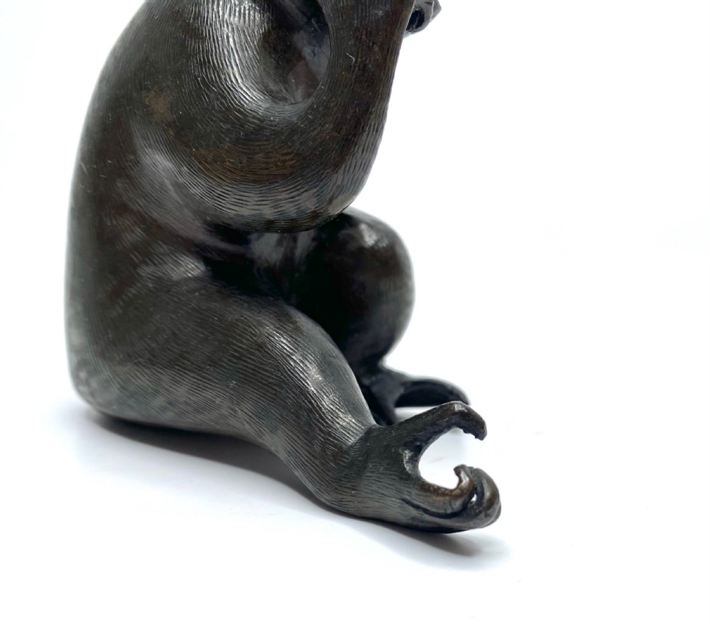 Chinese bronze Monkey, 17th C. Ming Dynasty. View VIII