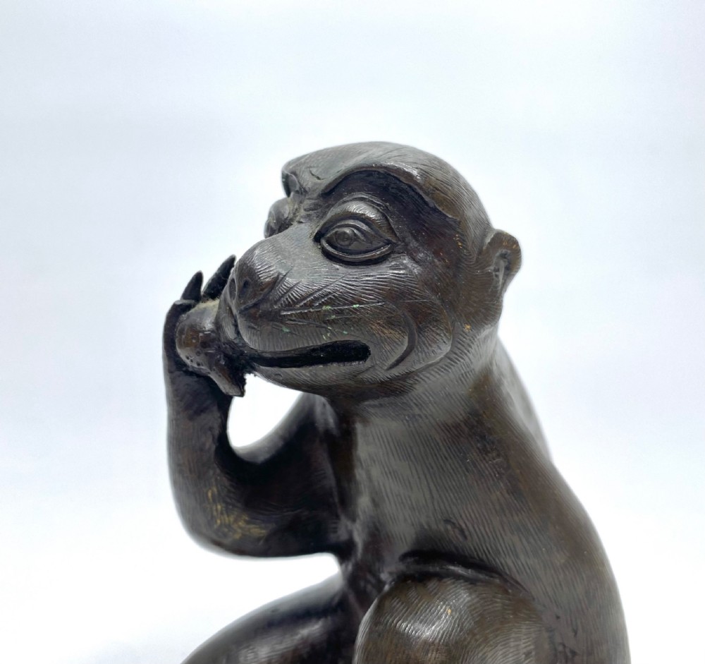 Chinese bronze Monkey, 17th C. Ming Dynasty. View X