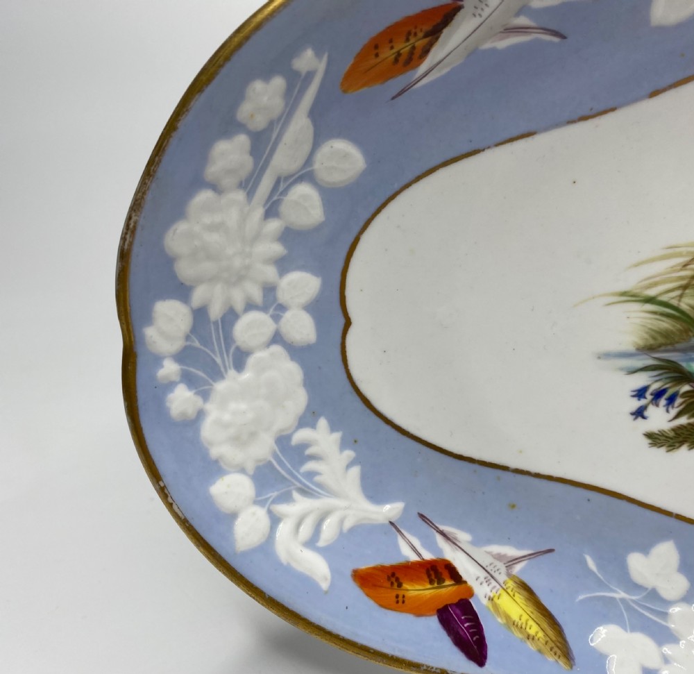 Spode ornithological dish, c. 1820. View IV