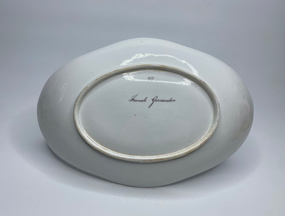 Spode ornithological dish, c. 1820. View IX