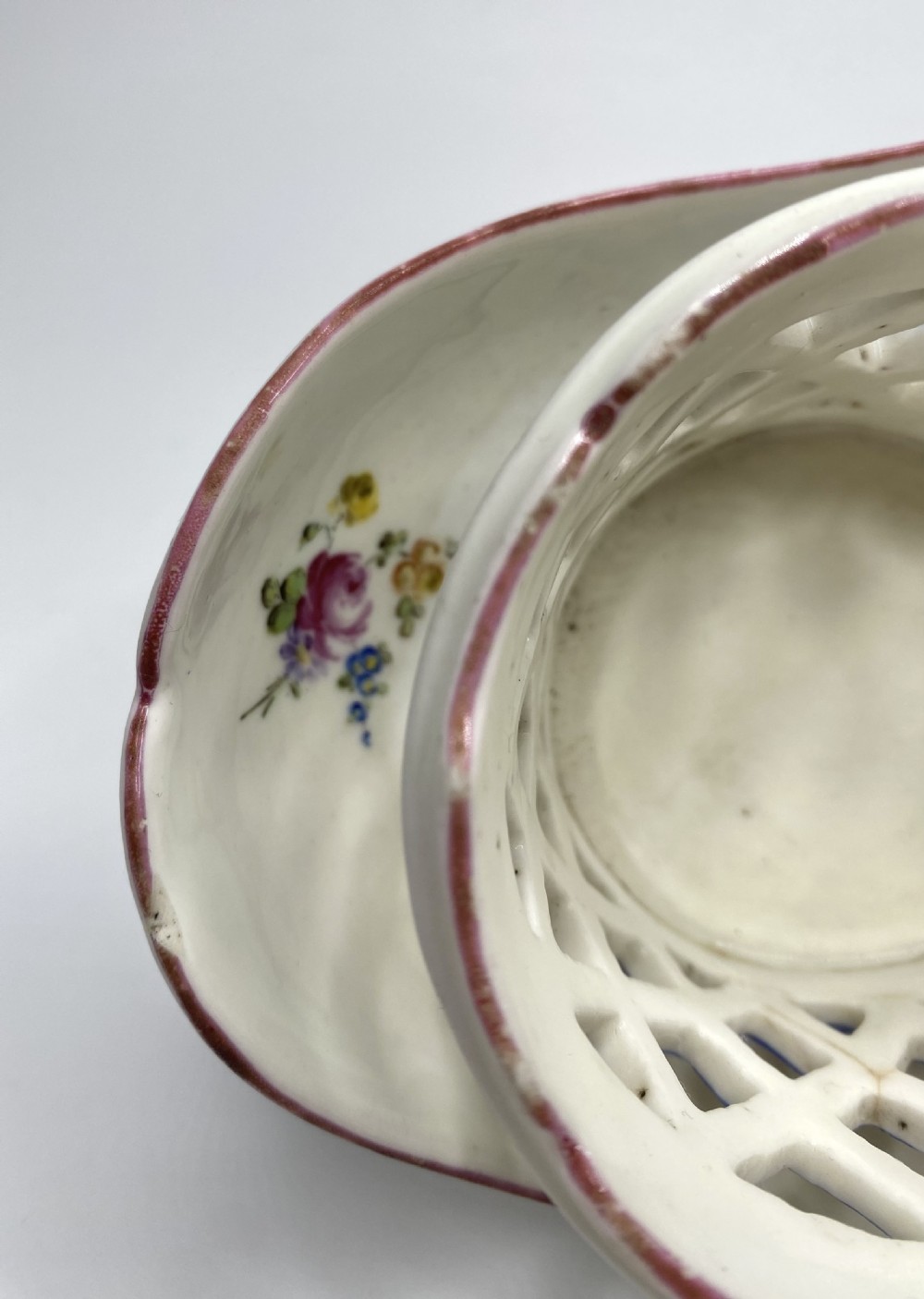 Mennecy porcelain cruet stand, c. 1755. View IV