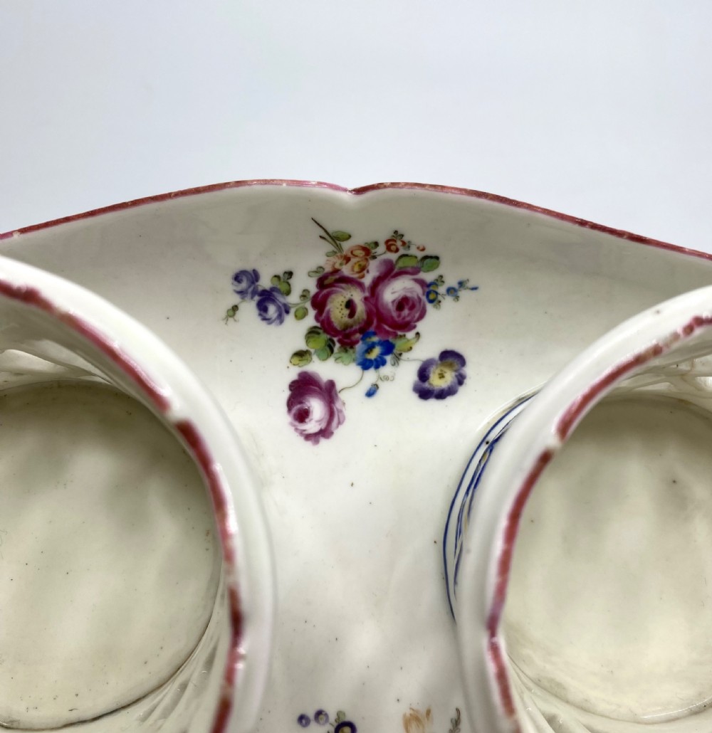 Mennecy porcelain cruet stand, c. 1755. View VI