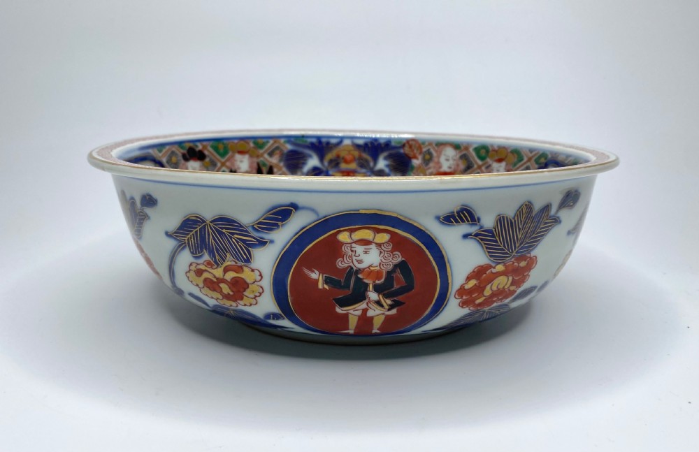 Imari Black Ship bowl, Japan, c. 1890, Meiji Period. View III