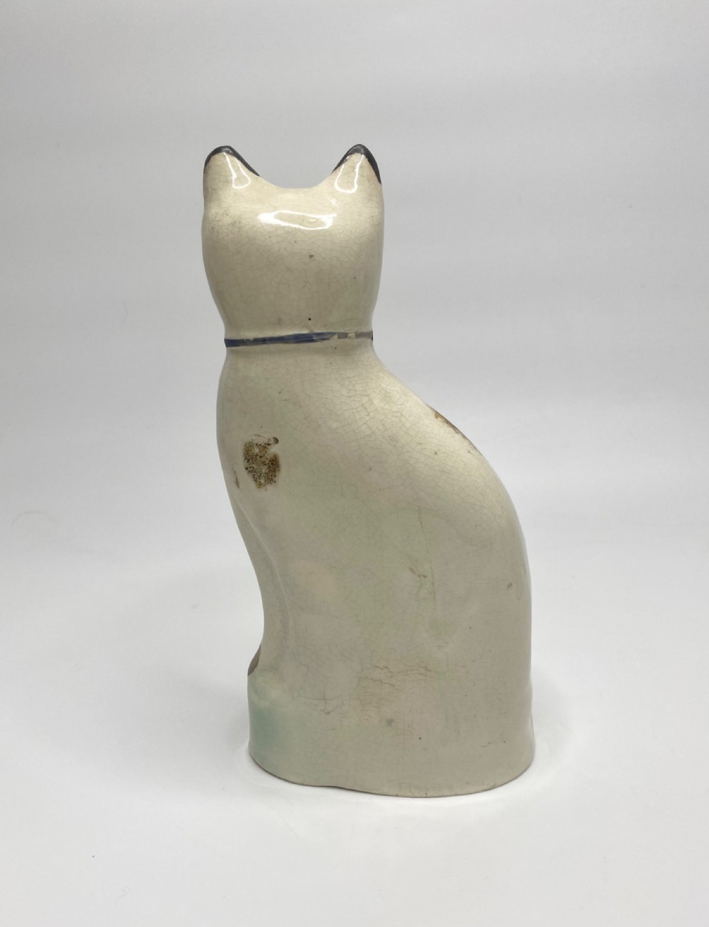 Pair Staffordshire pottery cats, c.1860. View IV