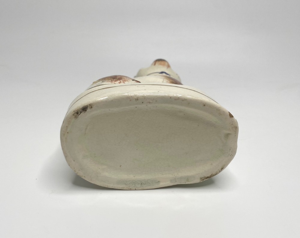 Pair Staffordshire pottery cats, c.1860. View V