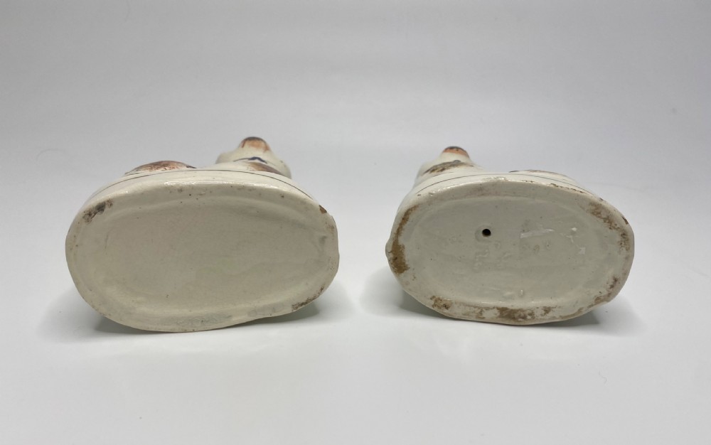 Pair Staffordshire pottery cats, c.1860. View IX