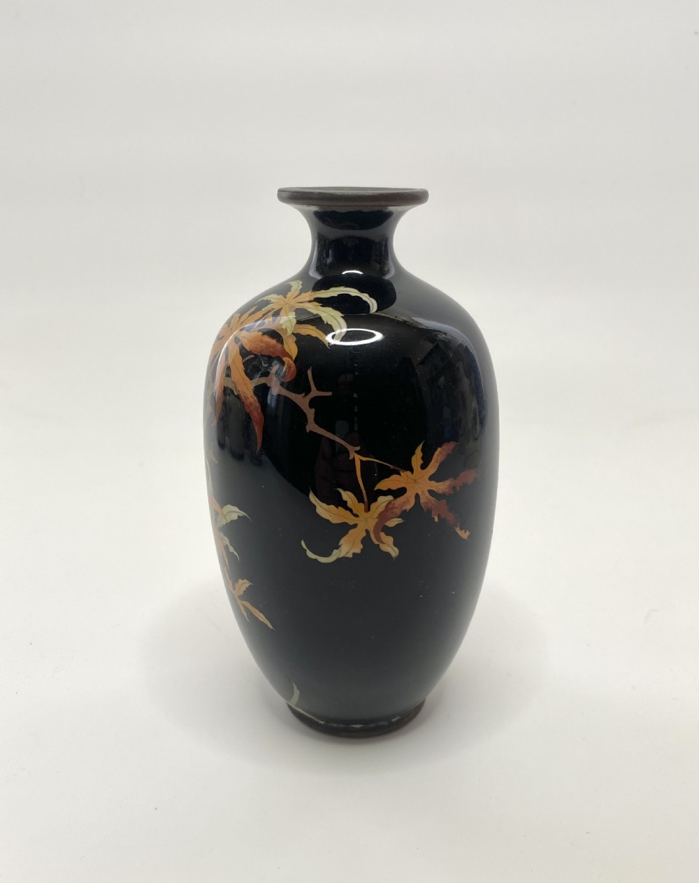 Japanese cloisonné vase, c. 1890, Meiji Period. View II