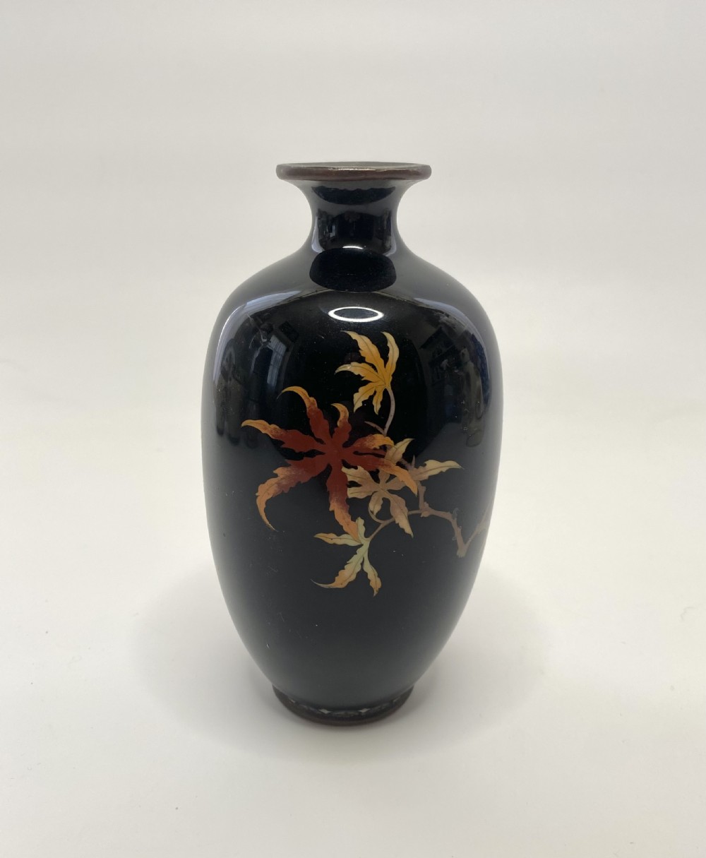 Japanese cloisonné vase, c. 1890, Meiji Period. View III