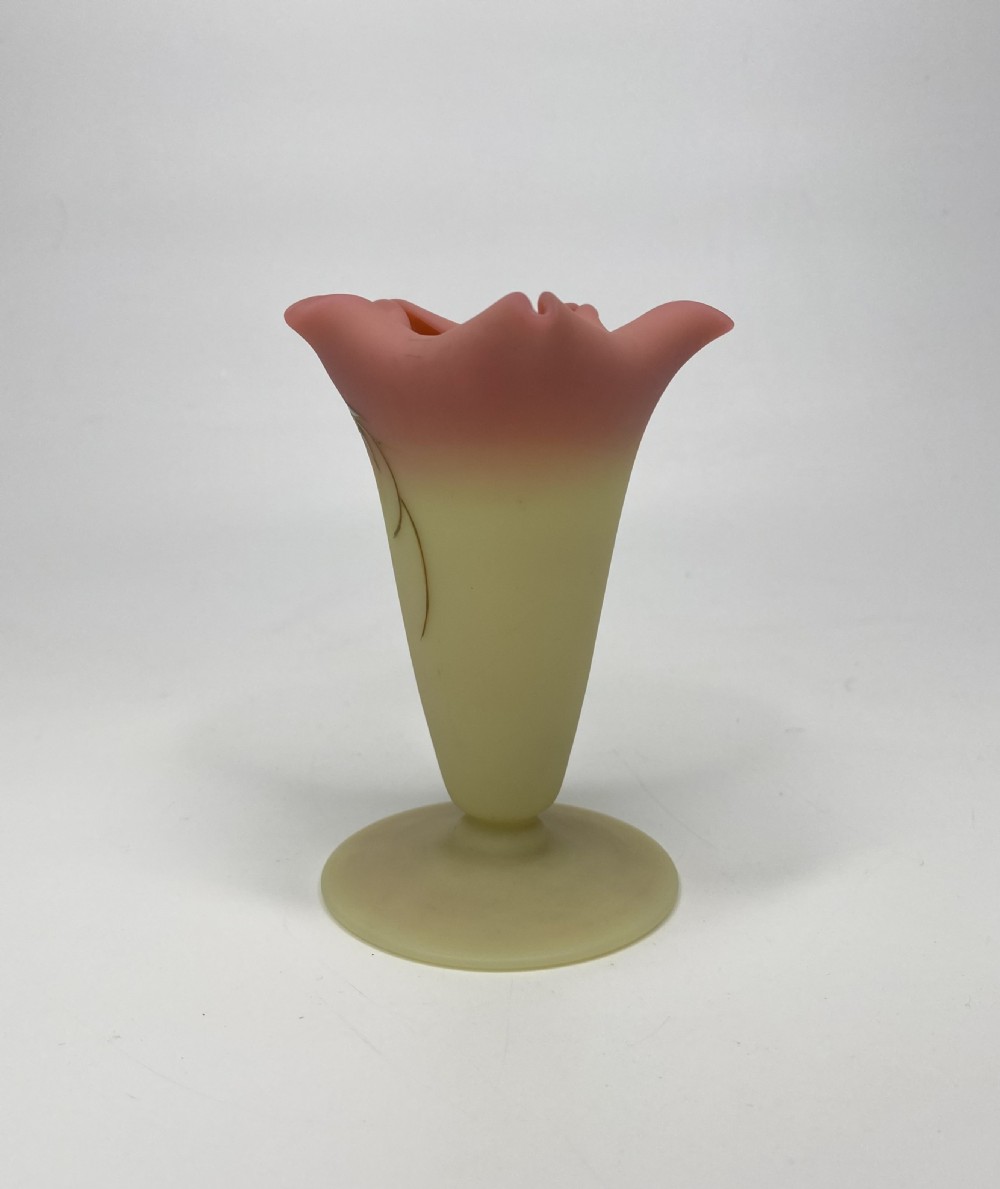 Thomas Webb & Sons Burmese glass vase, c. 1900. View III