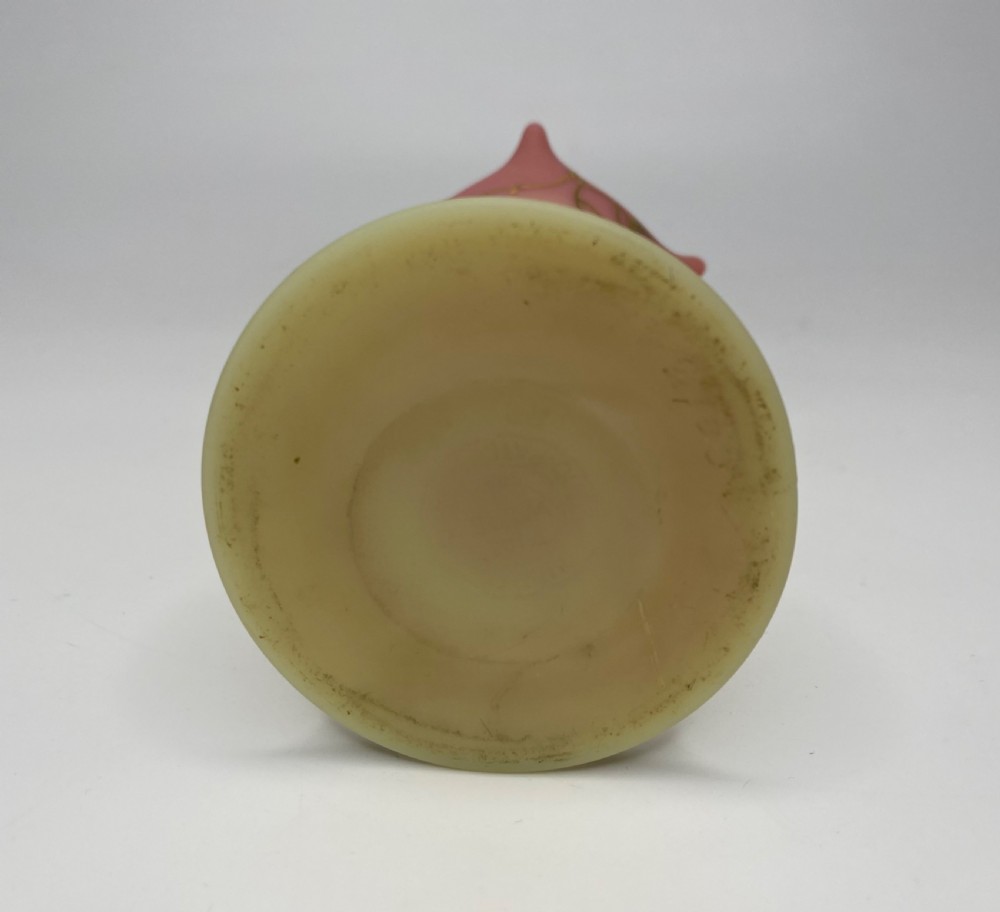 Thomas Webb & Sons Burmese glass vase, c. 1900. View VI