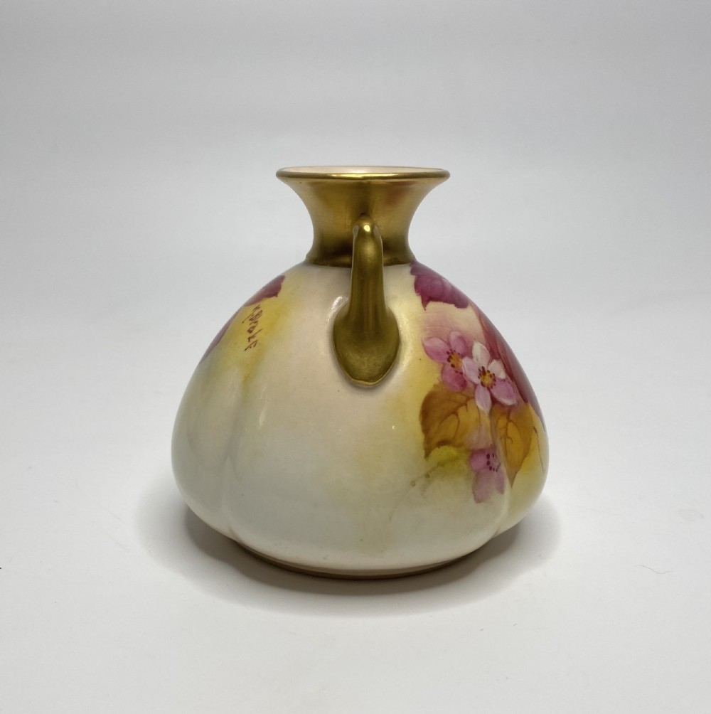 Royal Worcester vase, Kitty Blake, d. 1931. View II