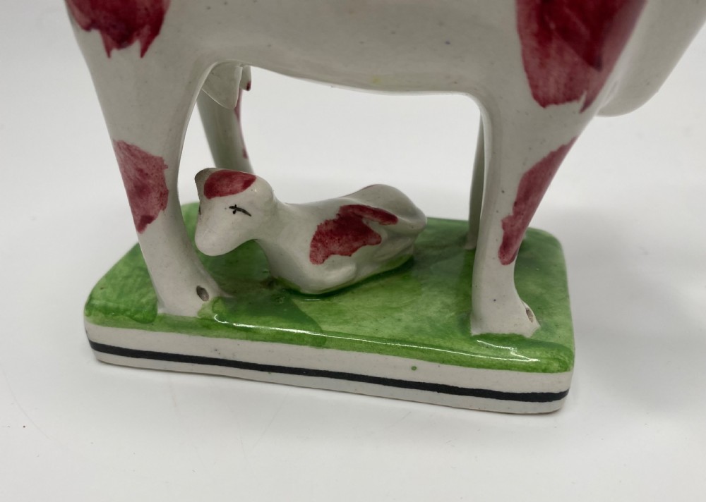 English pearlware cow creamer, c. 1830. View VI