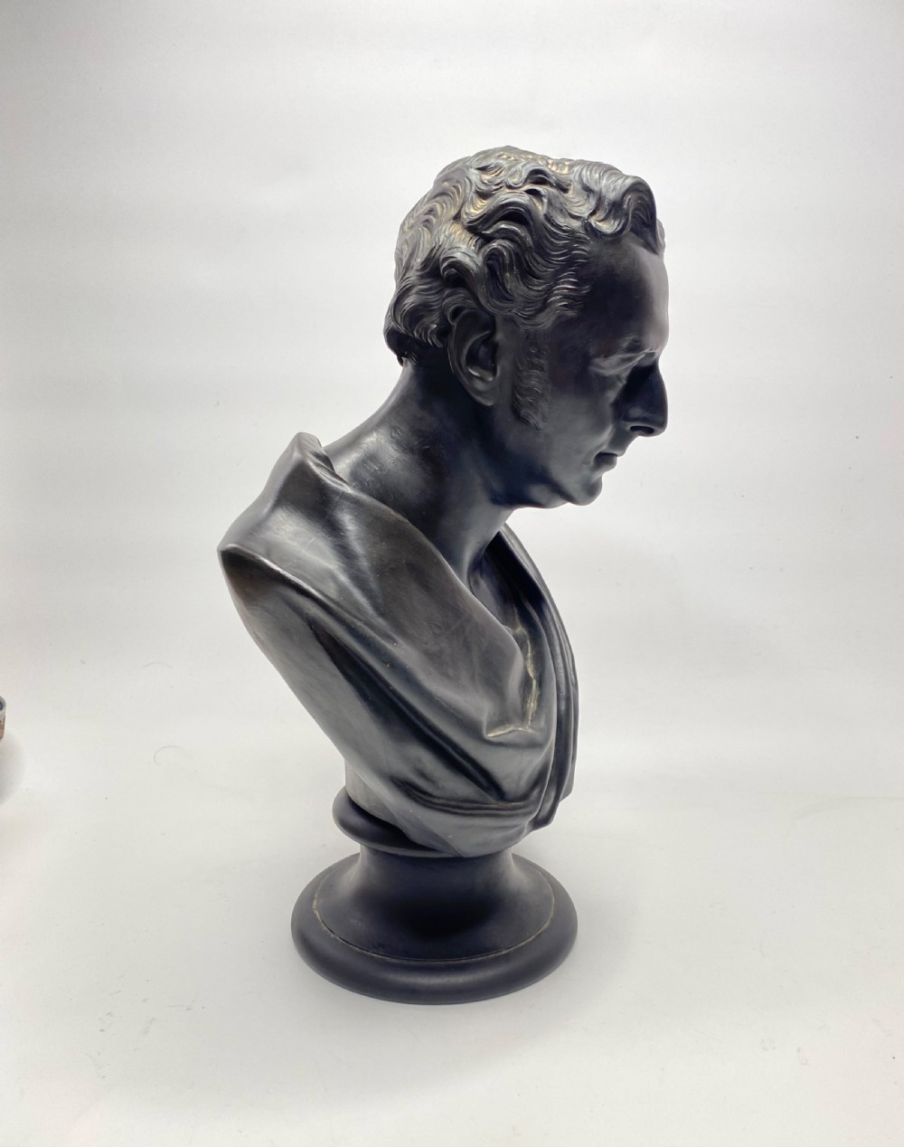 Wedgwood basalt bust, George Stephenson, d. 1872. View VI