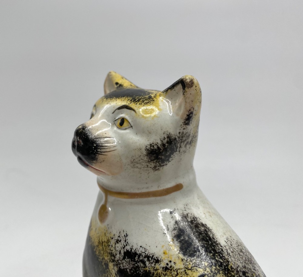 Staffordshire seated cat, c. 1850. View V