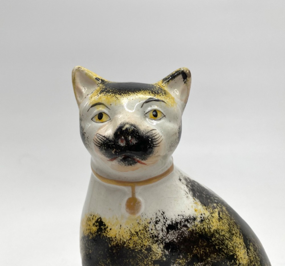 Staffordshire seated cat, c. 1850. View VI