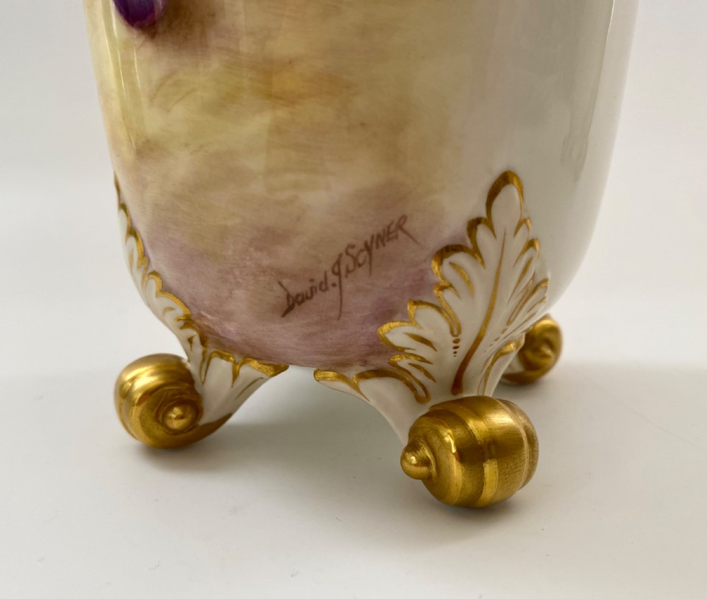 Royal Worcester Fruit vases, D.J.Scyner. View VI