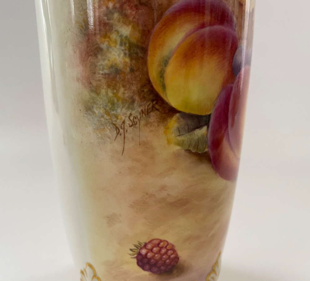 Royal Worcester Fruit vases, D.J.Scyner. View XII
