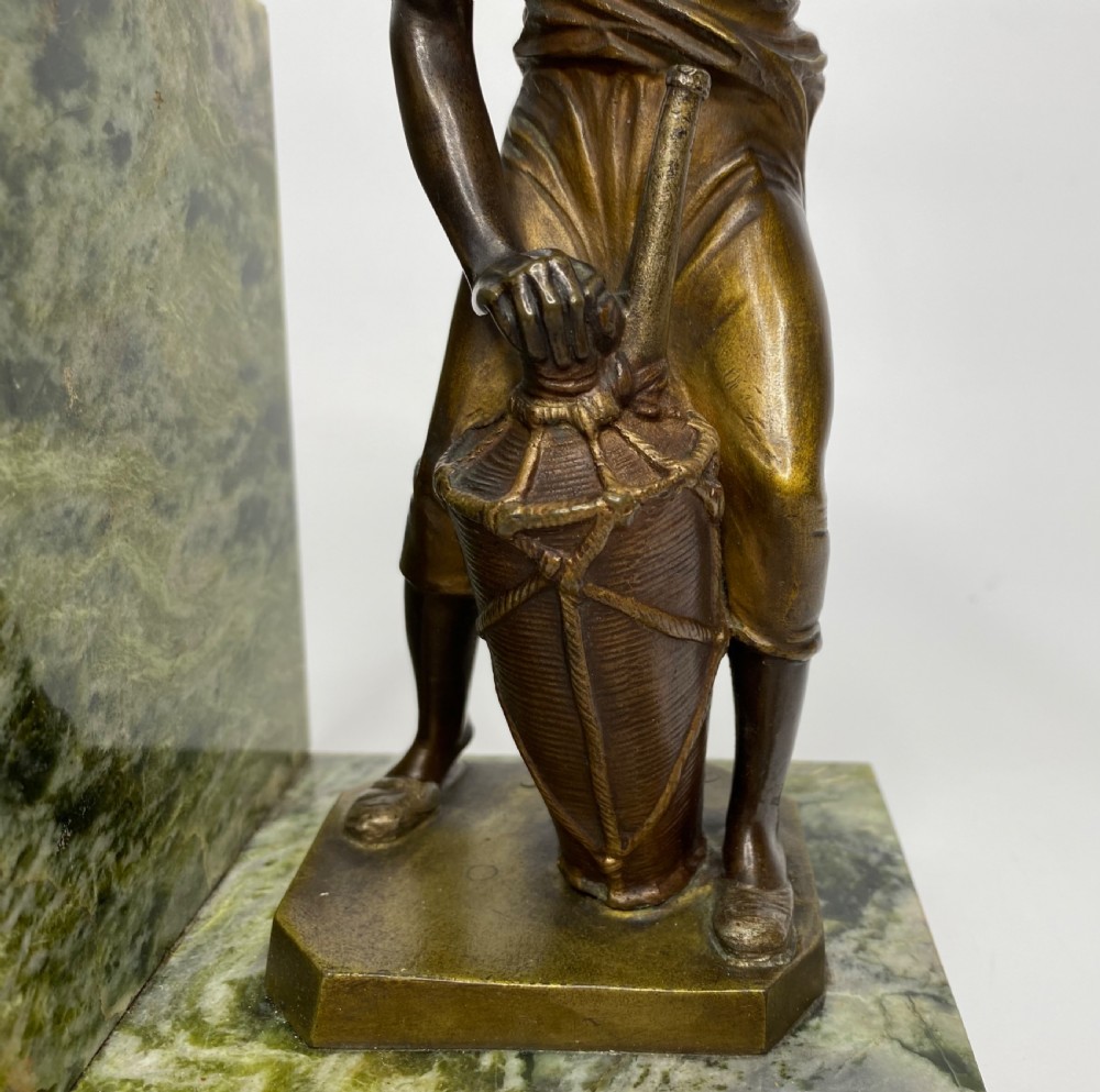 Arab street vendors, cold painted bronze figures, Bruno Zach, c. 1920. View XIX
