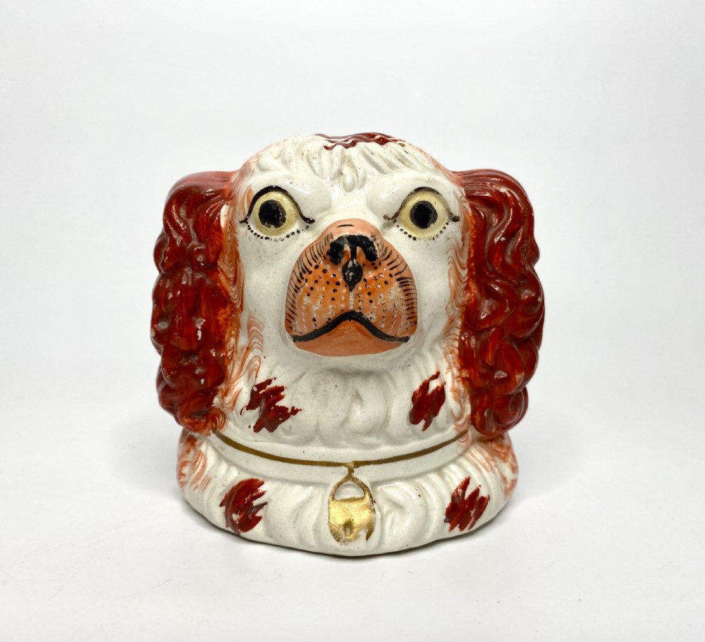 Pair of Staffordshire Spaniel window rests, c. 1850. View VII
