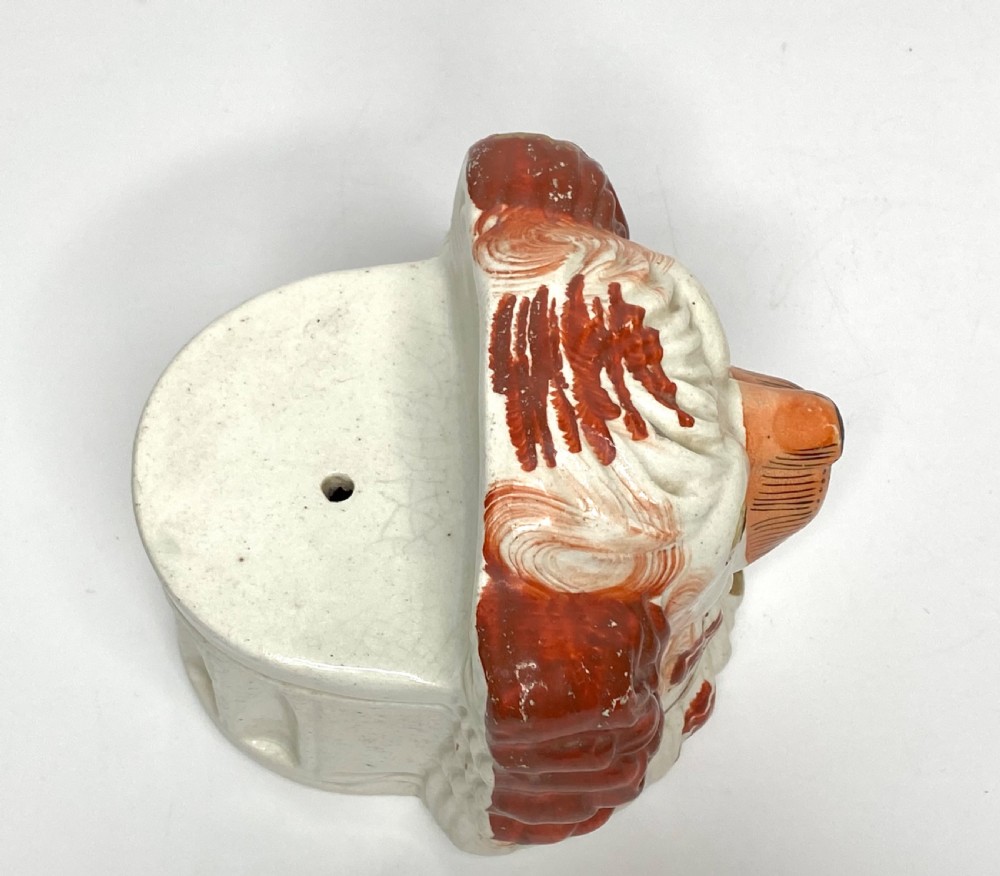 Pair of Staffordshire Spaniel window rests, c. 1850. View X