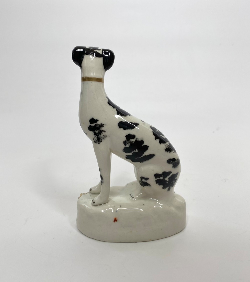 Staffordshire pottery Greyhounds, c. 1850. View V