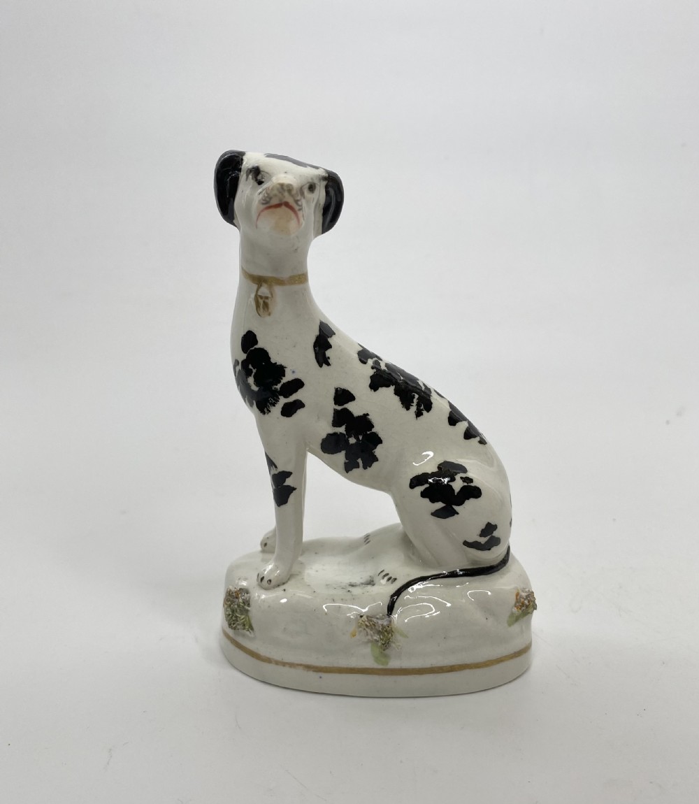 Staffordshire pottery Greyhounds, c. 1850. View VI
