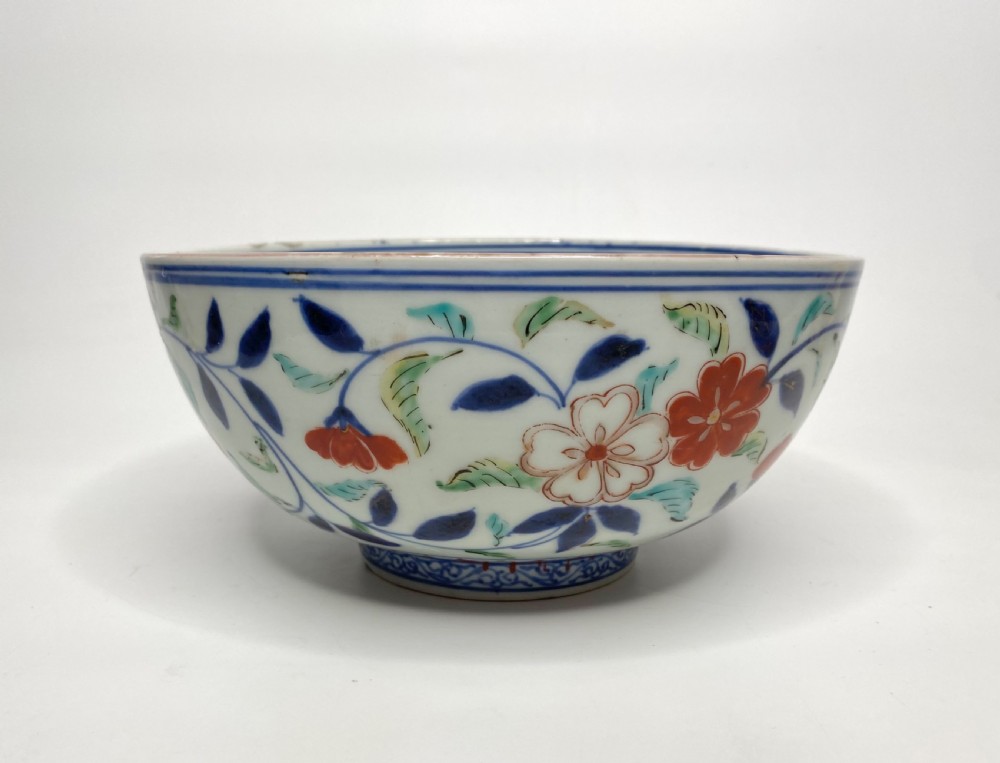 Japanese porcelain bowl, Kakiemon kilns, c. 1700. Genroku Period.