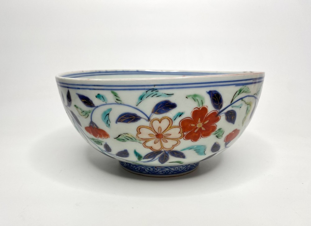 Japanese porcelain bowl, Kakiemon kilns, c. 1700. Genroku Period. View VI
