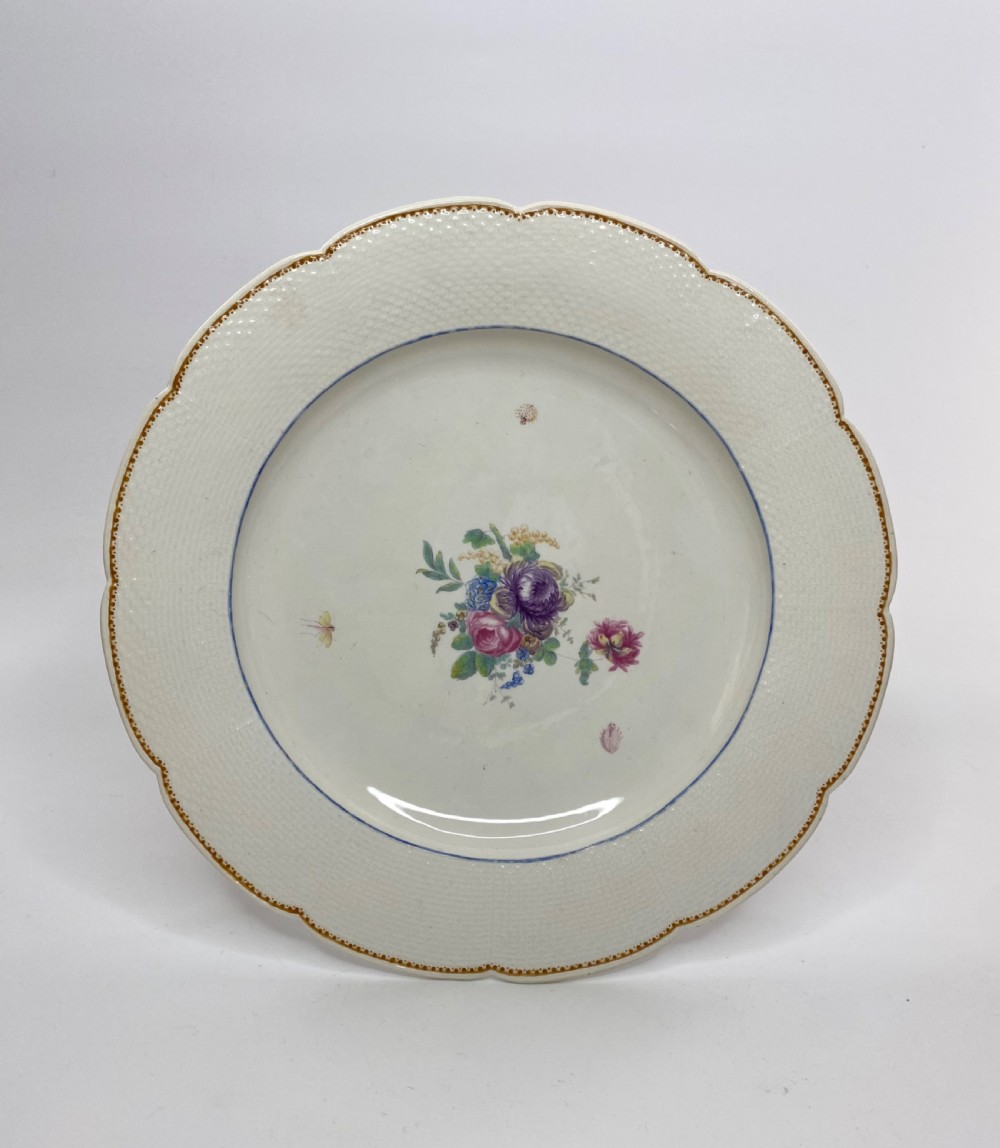 Chantilly porcelain plate, France, c. 1755.