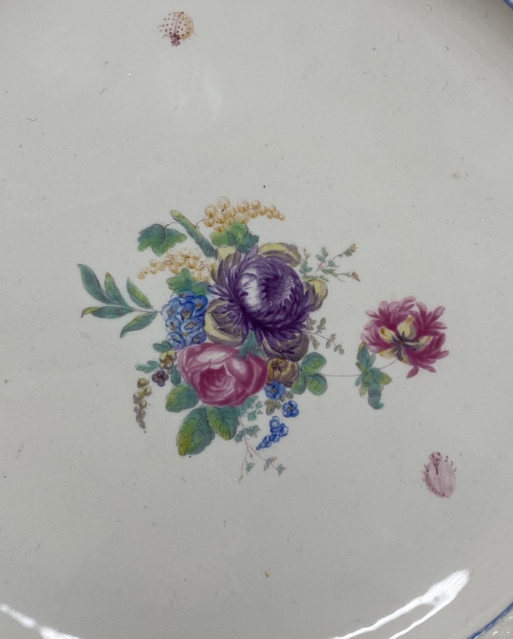Chantilly porcelain plate, France, c. 1755. View II