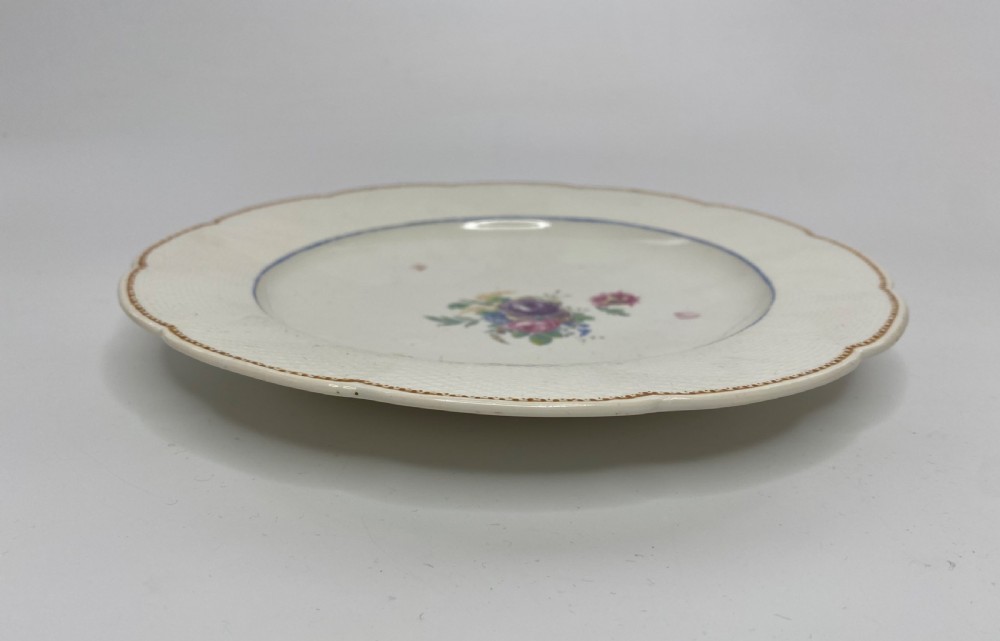 Chantilly porcelain plate, France, c. 1755. View V