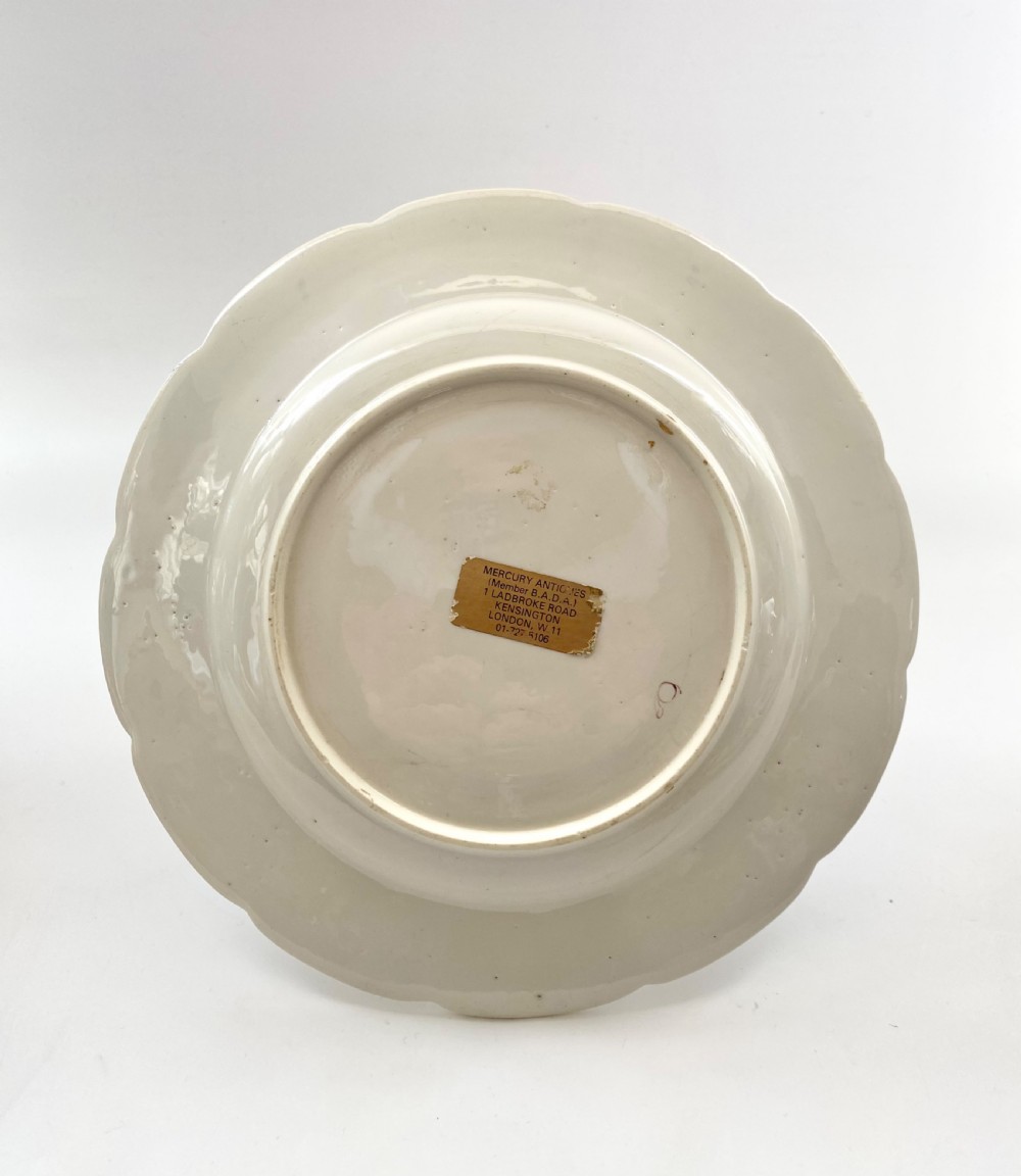 Chantilly porcelain plate, France, c. 1755. View VI