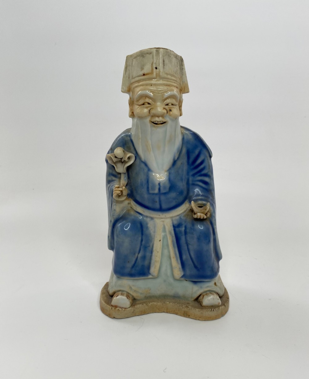 Chinese figure Cai Shen, c. 1800, Jiaqing Period.