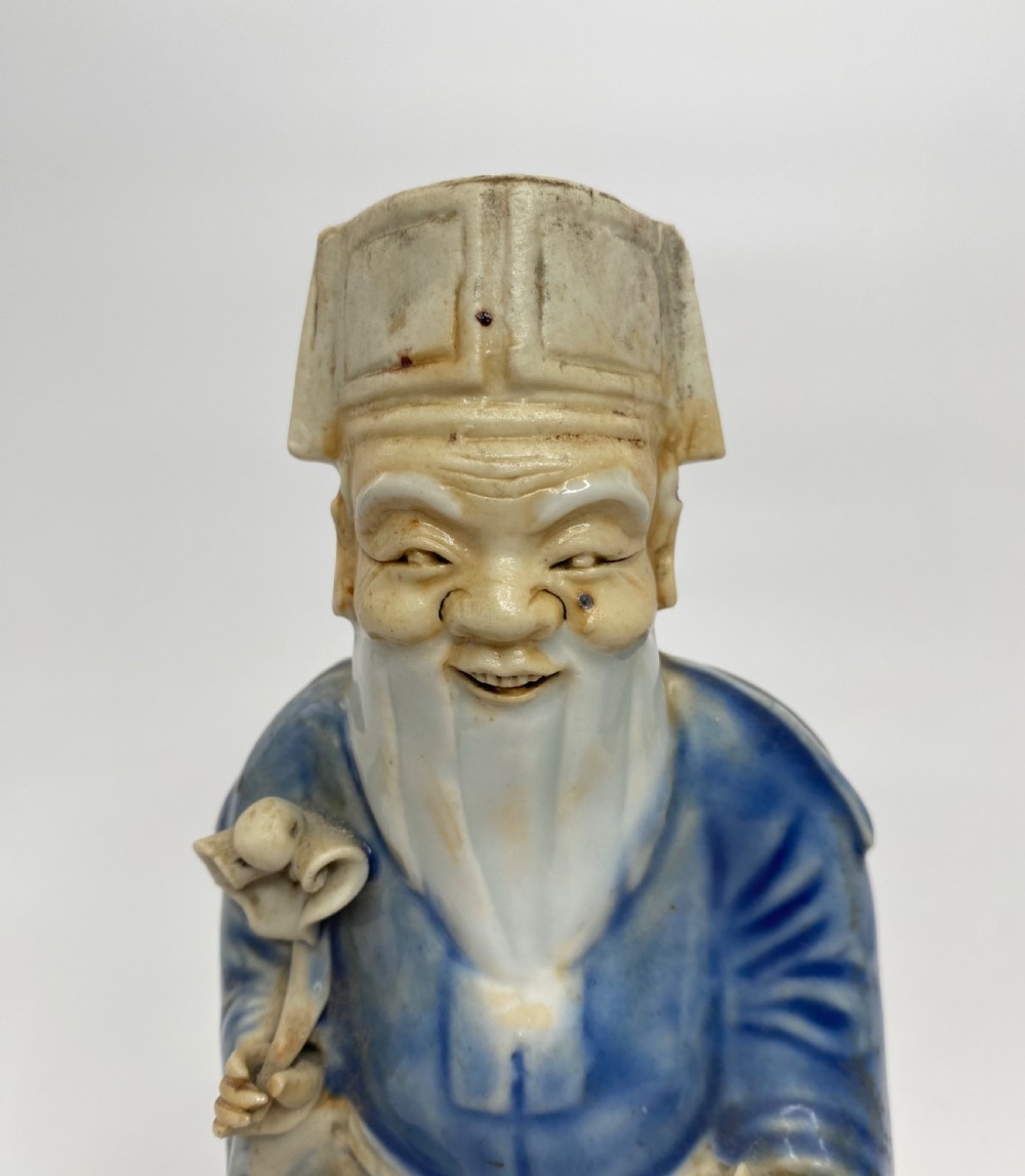 Chinese figure Cai Shen, c. 1800, Jiaqing Period. View V