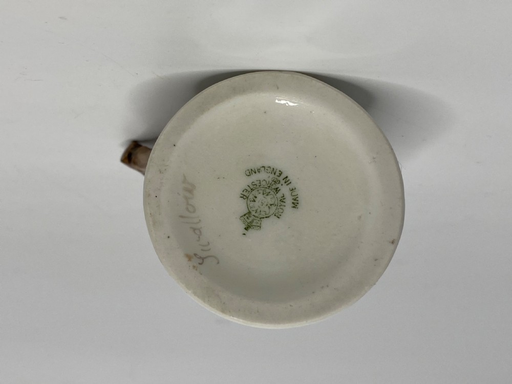 Royal Worcester jug, Swallow, Walter Powell, d.1934. View VII