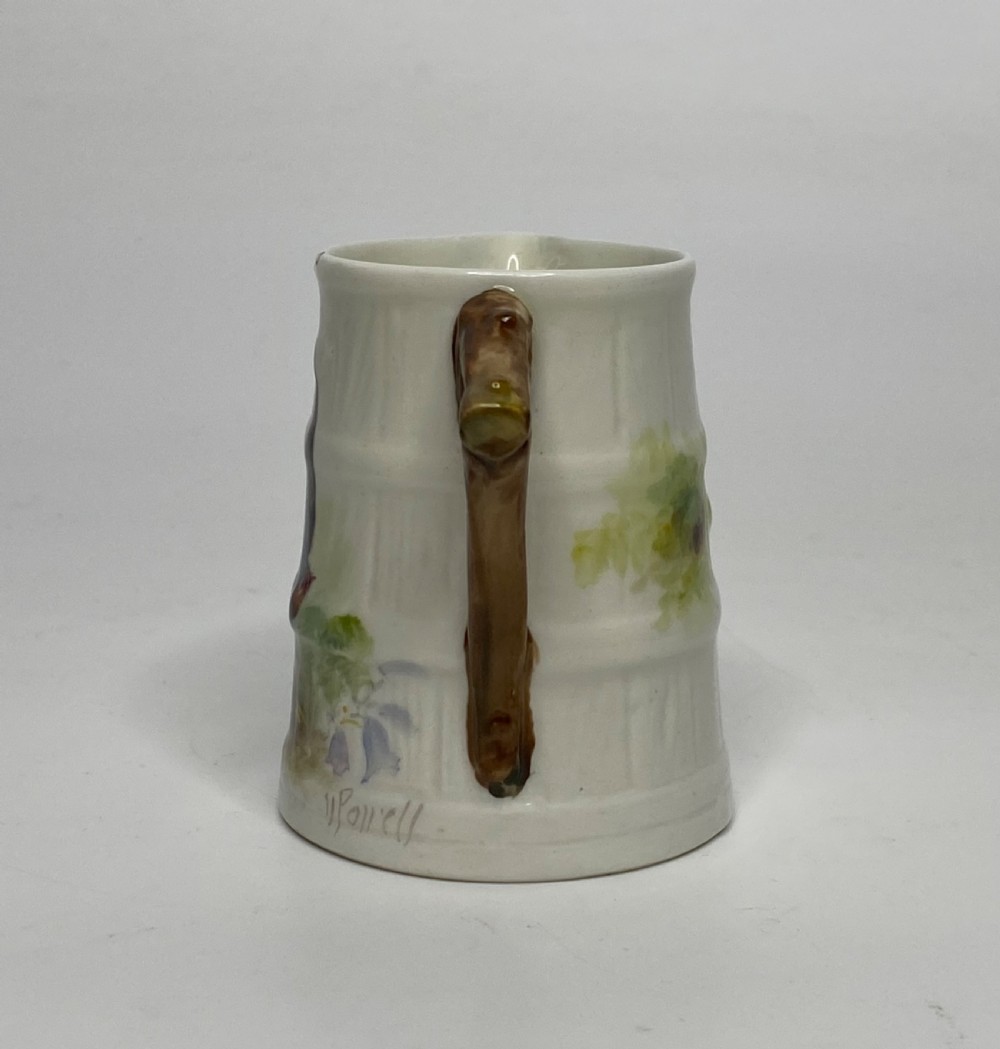Royal Worcester jug, Swallow, Walter Powell, d.1934. View XI