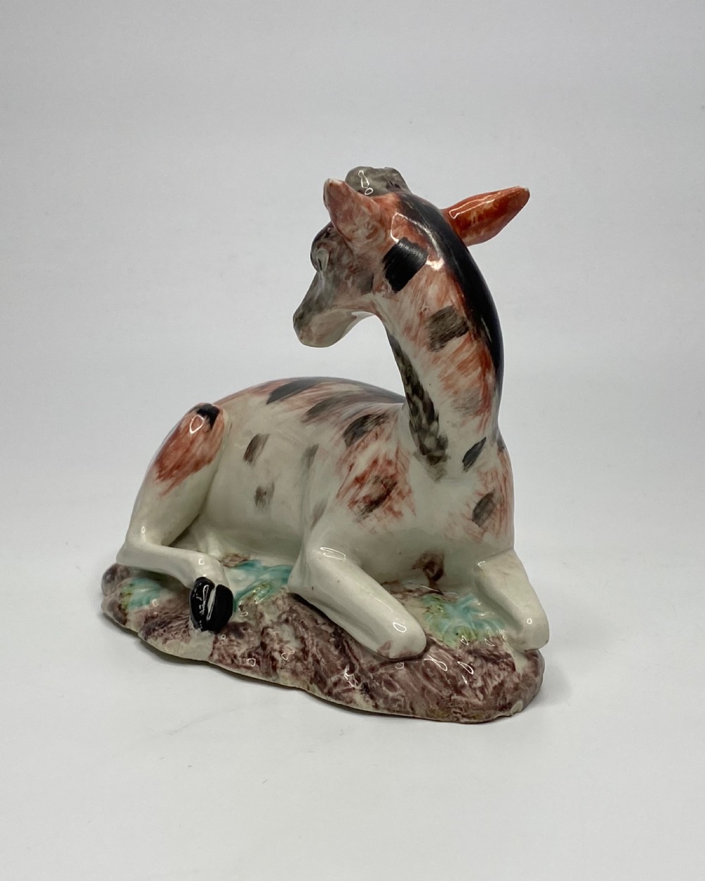 Staffordshire porcelain ‘Hind at Lodge’, c. 1790. View VI