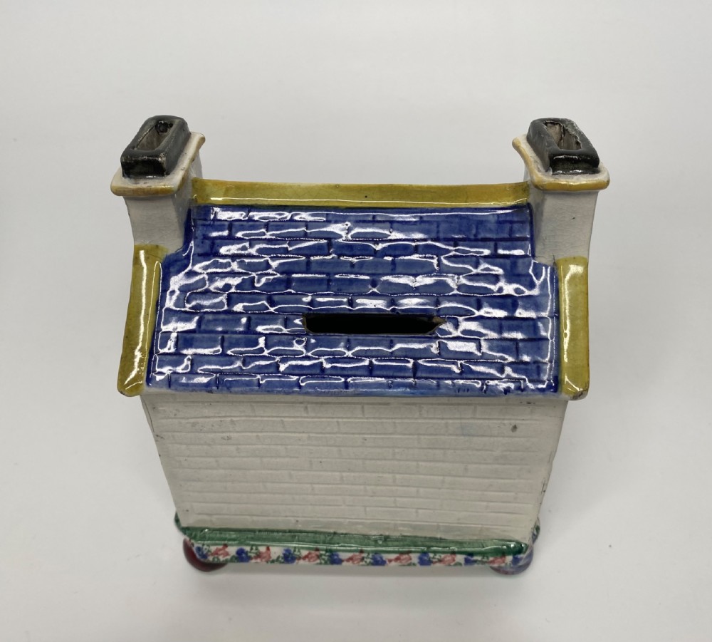 Pratt Wesleyan Chapel money box, Mexborough Pottery, dated 1847. View VIII