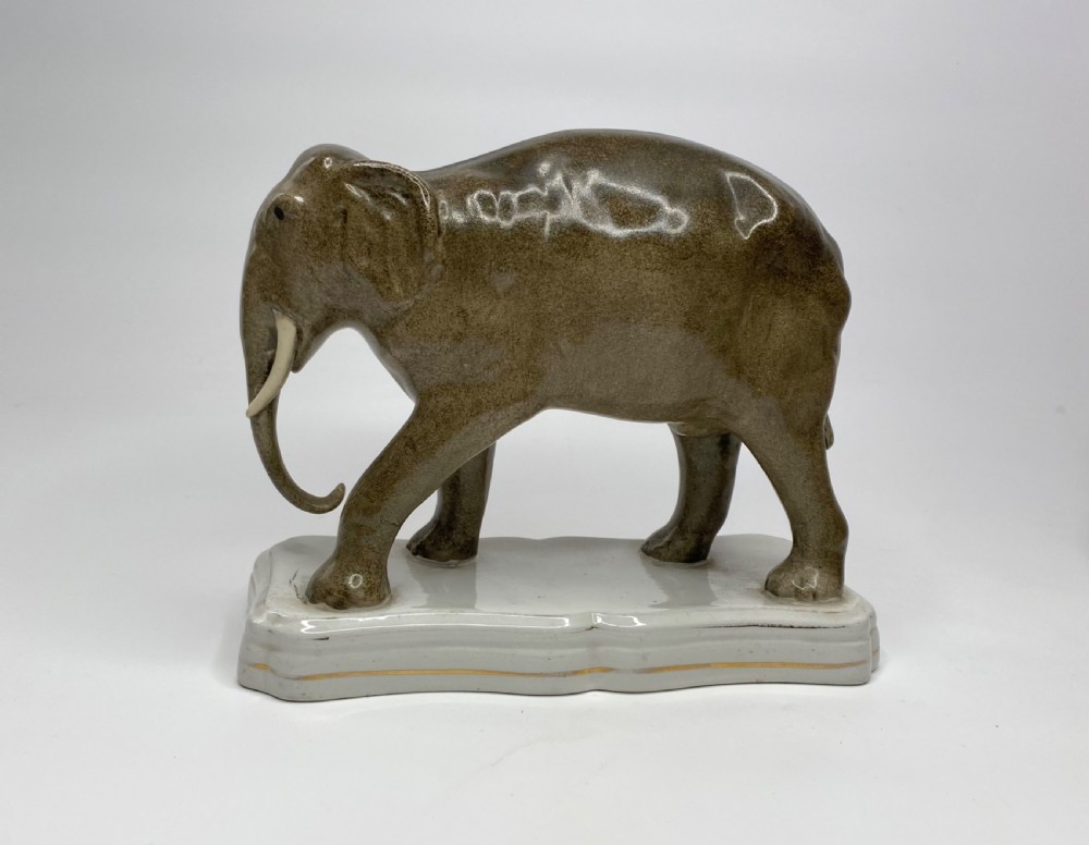 Staffordshire pottery elephant ‘Jumbo’ c. 1860. View III