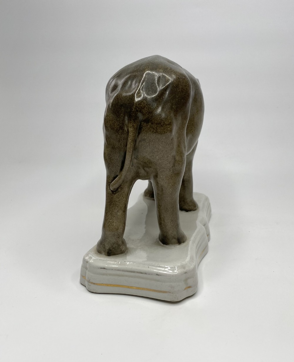 Staffordshire pottery elephant ‘Jumbo’ c. 1860. View IV