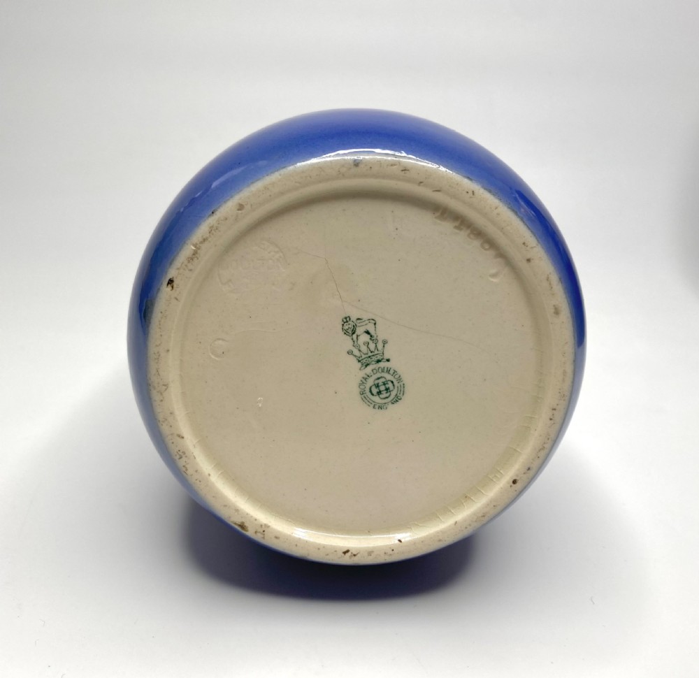 Pair Royal Doulton Blue Children vases, c. 1900. View IX