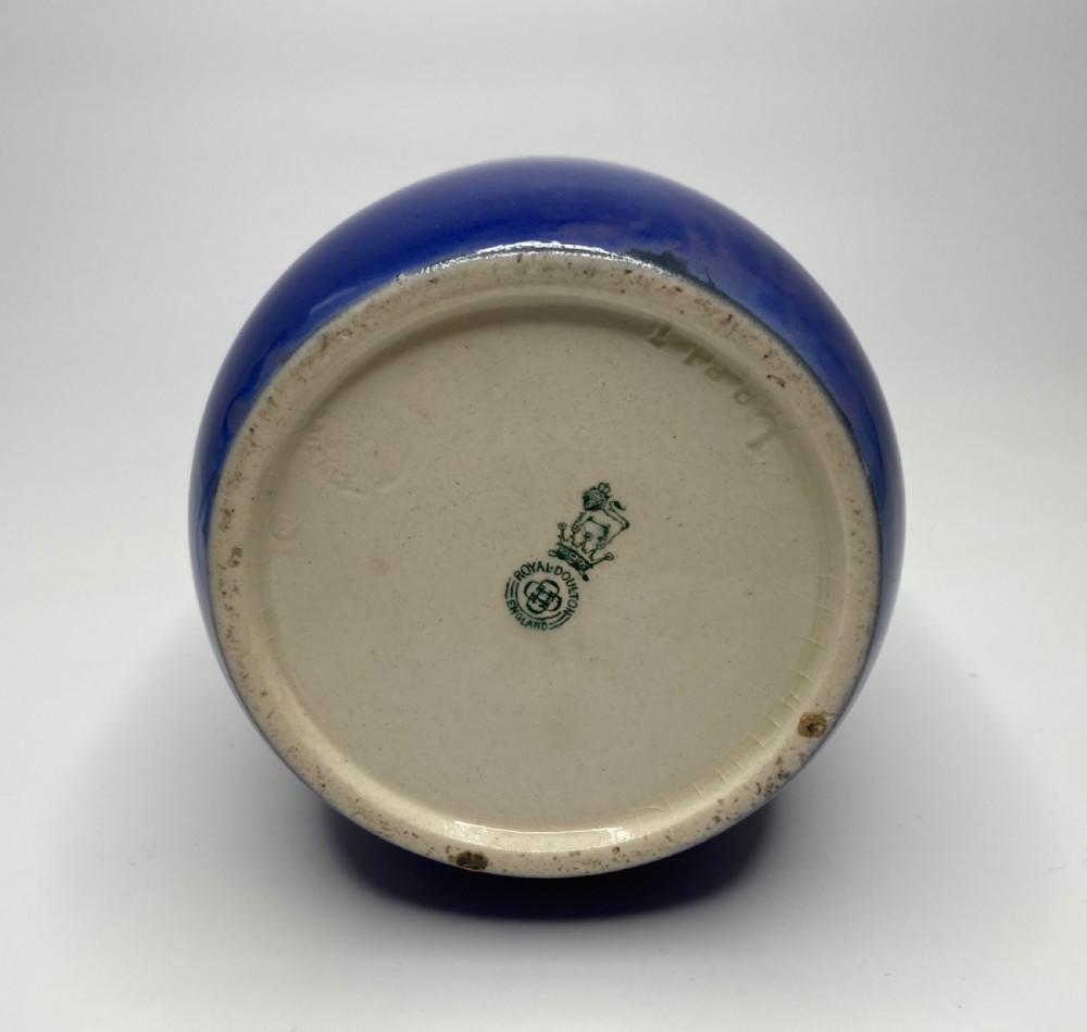 Pair Royal Doulton Blue Children vases, c. 1900. View XIV