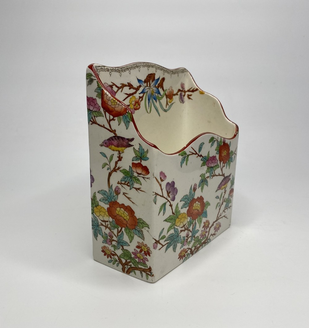 Wedgwood pottery letter rack, c. 1900. View II