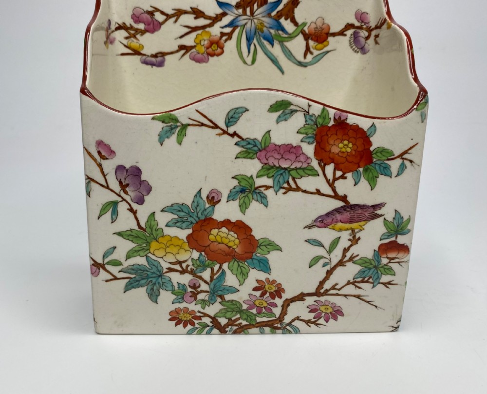 Wedgwood pottery letter rack, c. 1900. View VI