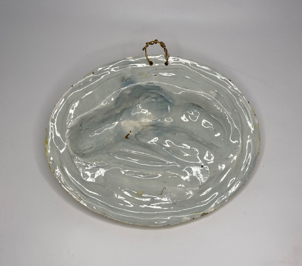 Prattware pottery ‘Lions’ plaque, c. 1810. Staffordshire. View V