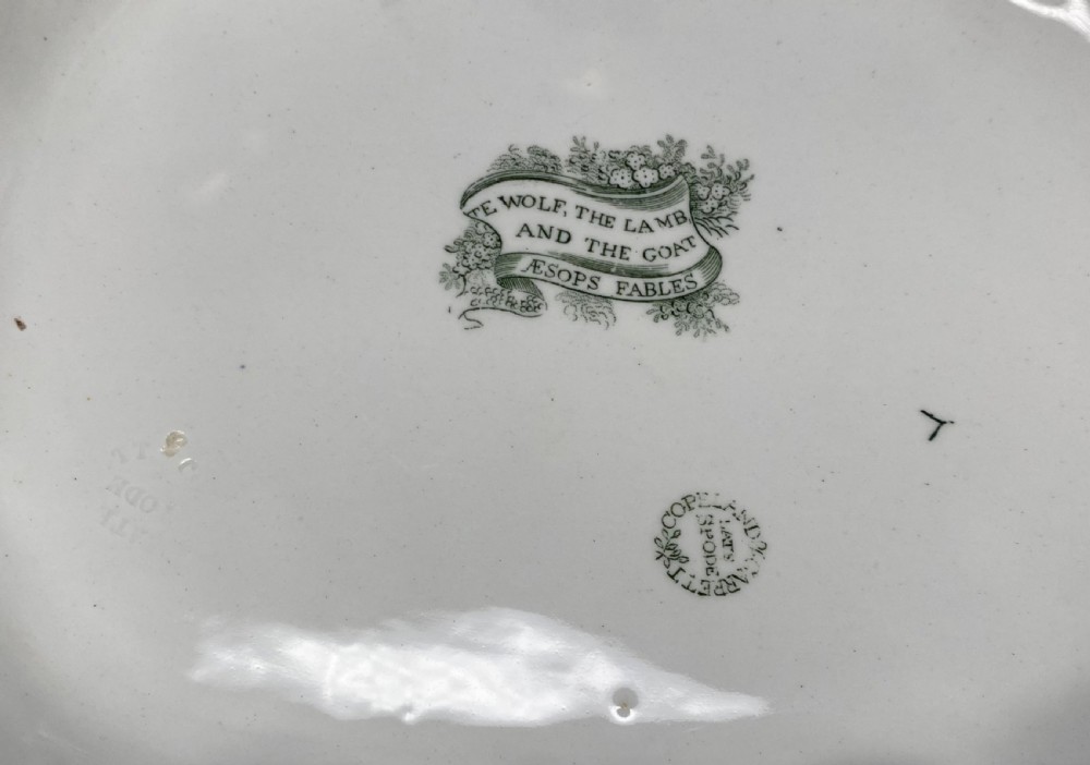 Copeland & Garrett ‘Aesops Fables’ tureen, cover & ladle, c. 1840. View XI