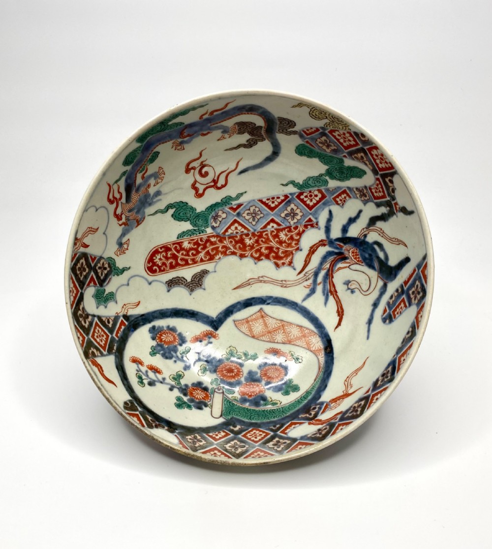 Imari porcelain bowl, Arita, Japan, c. 1700, Genroku Period.